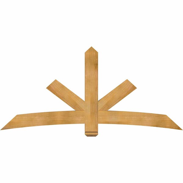 Ekena Millwork Alberta Rough Sawn Timber Gable Bracket, Western Red Cedar, 84"W x 38"H x 4"D x 6"F, 11/12 Pitch GBW084X38X0406ALB00RWR - main